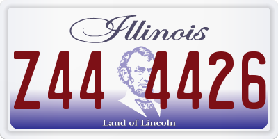 IL license plate Z444426
