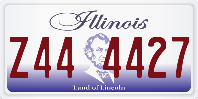 IL license plate Z444427