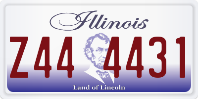 IL license plate Z444431