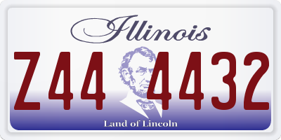 IL license plate Z444432