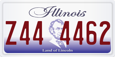IL license plate Z444462