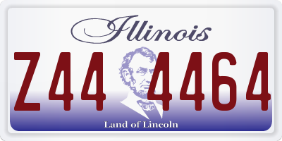 IL license plate Z444464