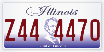 IL license plate Z444470