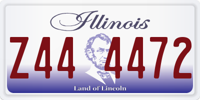 IL license plate Z444472
