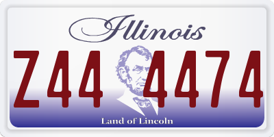 IL license plate Z444474