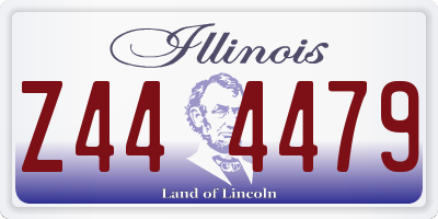 IL license plate Z444479