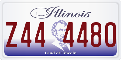 IL license plate Z444480