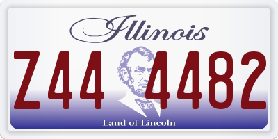 IL license plate Z444482