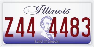 IL license plate Z444483