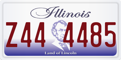 IL license plate Z444485