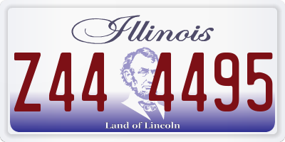 IL license plate Z444495