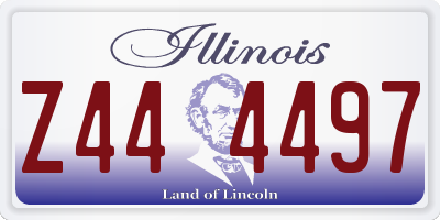 IL license plate Z444497