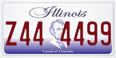 IL license plate Z444499