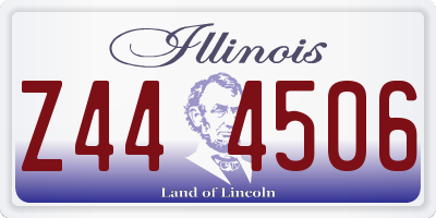 IL license plate Z444506