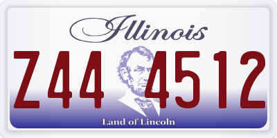 IL license plate Z444512