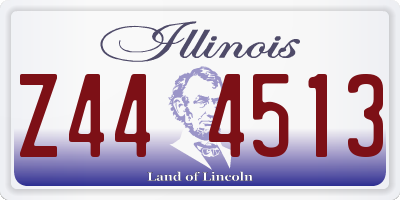 IL license plate Z444513