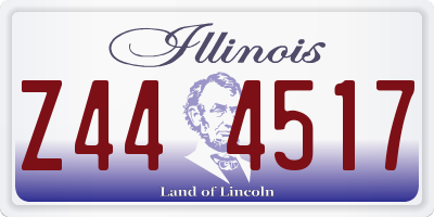 IL license plate Z444517