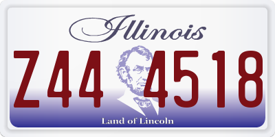 IL license plate Z444518