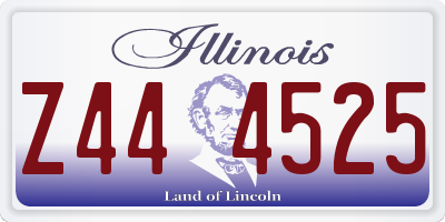 IL license plate Z444525