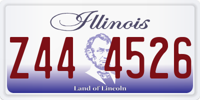 IL license plate Z444526
