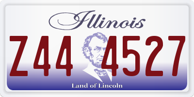 IL license plate Z444527
