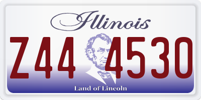 IL license plate Z444530