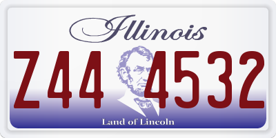 IL license plate Z444532