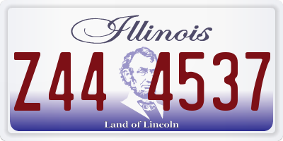 IL license plate Z444537
