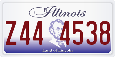 IL license plate Z444538