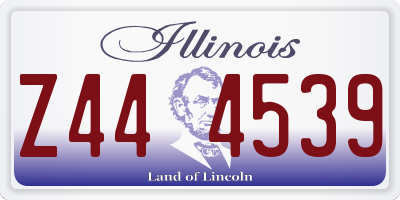 IL license plate Z444539