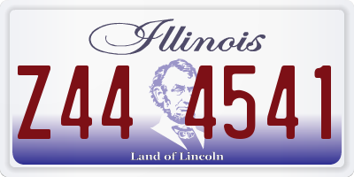 IL license plate Z444541