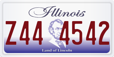 IL license plate Z444542