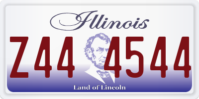 IL license plate Z444544