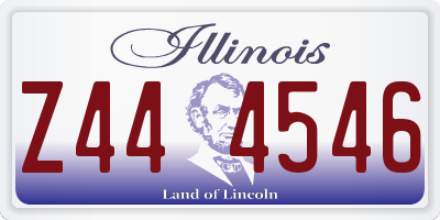 IL license plate Z444546