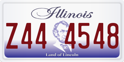 IL license plate Z444548