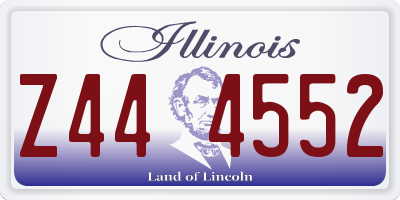 IL license plate Z444552