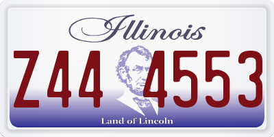 IL license plate Z444553