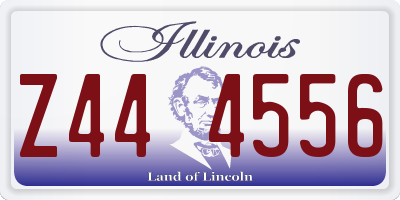IL license plate Z444556