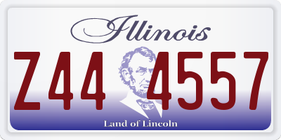 IL license plate Z444557