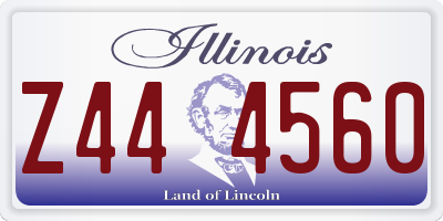 IL license plate Z444560
