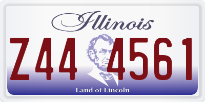 IL license plate Z444561