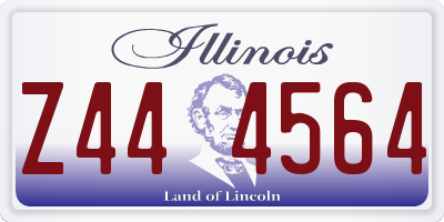 IL license plate Z444564