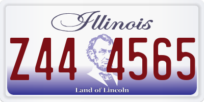 IL license plate Z444565