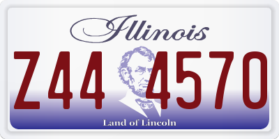 IL license plate Z444570