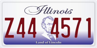 IL license plate Z444571