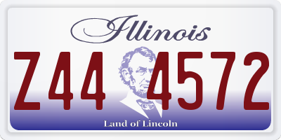IL license plate Z444572