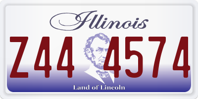 IL license plate Z444574