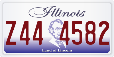 IL license plate Z444582