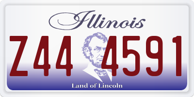IL license plate Z444591
