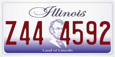 IL license plate Z444592